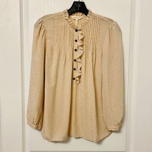 Rebecca Taylor Polka Dot Blouse Size 2